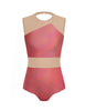 Hologram Defined Leotard Nude Mesh