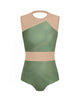 Hologram Defined Leotard Nude Mesh