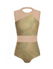 Hologram Defined Leotard Nude Mesh