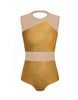 Hologram Defined Leotard Nude Mesh