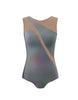 Hologram Sleeveless Spectral Leotard Nude Mesh
