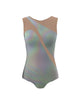 Hologram Sleeveless Spectral Leotard Nude Mesh