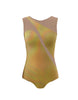 Hologram Sleeveless Spectral Leotard Nude Mesh