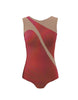 Hologram Sleeveless Spectral Leotard Nude Mesh