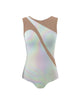 Hologram Sleeveless Spectral Leotard Nude Mesh