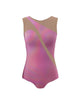 Hologram Sleeveless Spectral Leotard Nude Mesh