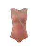 Hologram Sleeveless Spectral Leotard Nude Mesh