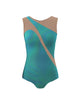 Hologram Sleeveless Spectral Leotard Nude Mesh