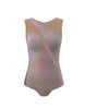 Hologram Sleeveless Spectral Leotard Nude Mesh