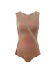 Hologram Sleeveless Spectral Leotard Nude Mesh
