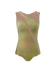 Hologram Sleeveless Spectral Leotard Nude Mesh