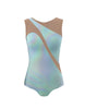 Hologram Sleeveless Spectral Leotard Nude Mesh