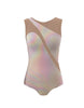 Hologram Sleeveless Spectral Leotard Nude Mesh