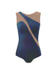 Hologram Sleeveless Spectral Leotard Nude Mesh