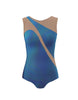 Hologram Sleeveless Spectral Leotard Nude Mesh
