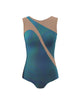 Hologram Sleeveless Spectral Leotard Nude Mesh