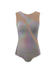 Hologram Sleeveless Spectral Leotard Nude Mesh