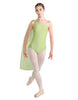 Solid Lycra One Shoulder Leotard with Chiffon Sash