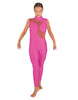 Solid Lycra Shadows Sleeveless TNeck Unitard