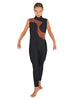 Solid Lycra Shadows Sleeveless TNeck Unitard