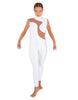 Solid Lycra Shadows Sleeveless TNeck Unitard