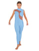 Solid Lycra Shadows Sleeveless TNeck Unitard