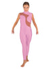 Solid Lycra Shadows Sleeveless TNeck Unitard