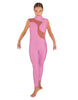 Solid Lycra Shadows Sleeveless TNeck Unitard