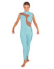 Solid Lycra Shadows Sleeveless TNeck Unitard