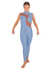 Solid Lycra Shadows Sleeveless TNeck Unitard