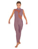 Solid Lycra Shadows Sleeveless TNeck Unitard