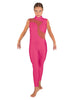 Solid Lycra Shadows Sleeveless TNeck Unitard