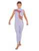Solid Lycra Shadows Sleeveless TNeck Unitard
