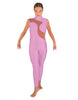 Solid Lycra Shadows Sleeveless TNeck Unitard