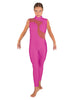 Solid Lycra Shadows Sleeveless TNeck Unitard