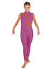 Solid Lycra Shadows Sleeveless TNeck Unitard