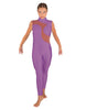 Solid Lycra Shadows Sleeveless TNeck Unitard
