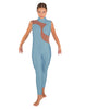 Solid Lycra Shadows Sleeveless TNeck Unitard