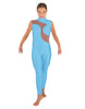 Solid Lycra Shadows Sleeveless TNeck Unitard
