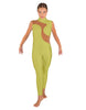 Solid Lycra Shadows Sleeveless TNeck Unitard