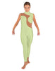 Solid Lycra Shadows Sleeveless TNeck Unitard