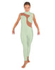 Solid Lycra Shadows Sleeveless TNeck Unitard