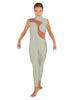 Solid Lycra Shadows Sleeveless TNeck Unitard