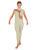 Solid Lycra Shadows Sleeveless TNeck Unitard