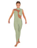 Solid Lycra Shadows Sleeveless TNeck Unitard