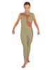 Solid Lycra Shadows Sleeveless TNeck Unitard