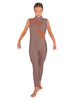 Solid Lycra Shadows Sleeveless TNeck Unitard
