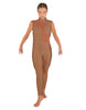 Solid Lycra Shadows Sleeveless TNeck Unitard