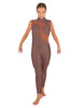 Solid Lycra Shadows Sleeveless TNeck Unitard
