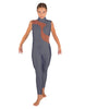 Solid Lycra Shadows Sleeveless TNeck Unitard